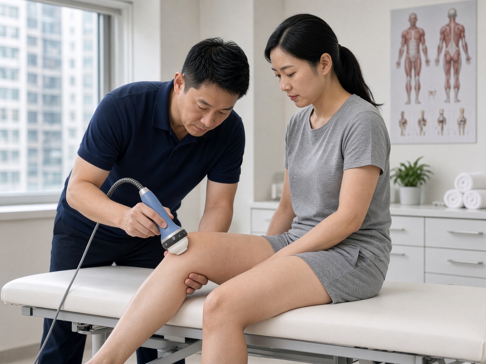 Focused shockwave for patellar tendinopathy to ease knee tendon pain and support repair
