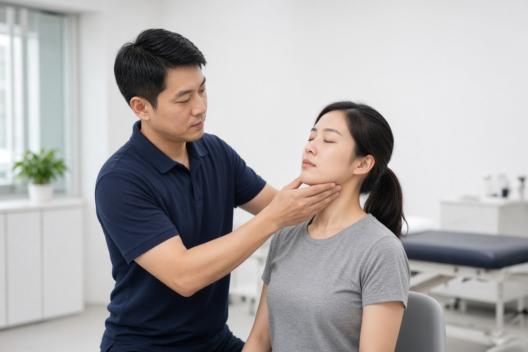 頸部關節鬆動,以改善頸部活動並減輕頸痛