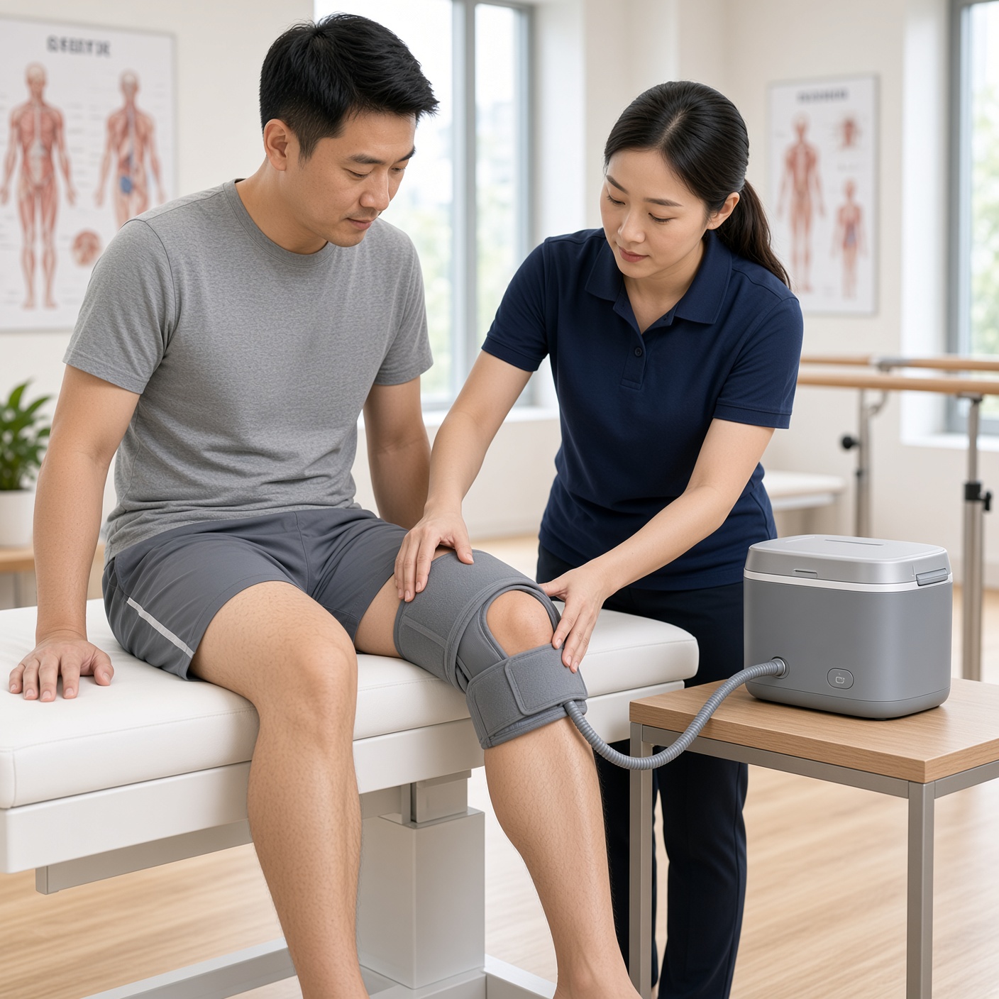 十字韌帶重建後消炎消腫:冷敷加壓膝套減輕膝部腫脹
